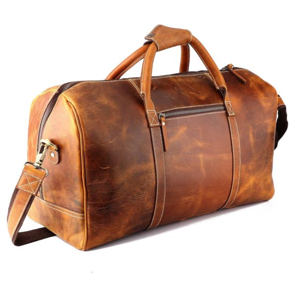 Leather Duffel Bag for Men - Image 2