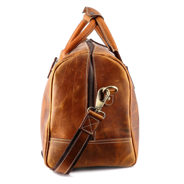 Leather Duffel Bag for Men - Image 4