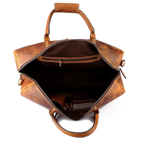 Leather Duffel Bag for Men - Image 6