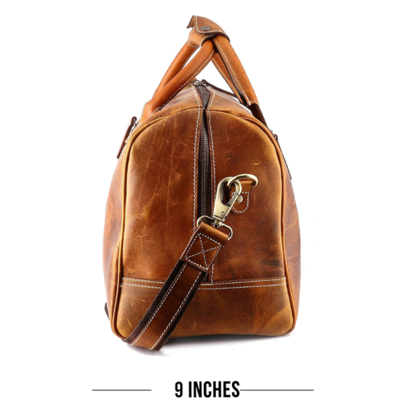 Leather Duffel Bag for Men - Image 9